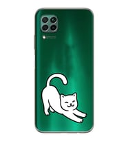 Huawei P40 Lite Uyumlu Baskılı Yumuşak Silikon Şeffaf Telefon Kılıfı