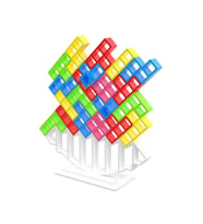 Tetra Kule Denge Oyuncağı Eğitici Kutu Oyuncak Tetris Kule Tetra Tower (Beyaz)