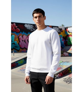 Erkek Bisiklet Yaka Standart Kol Regular Kalıp Sweatshirt Fonksiyonel Dayanıklı Kaliteli Şık