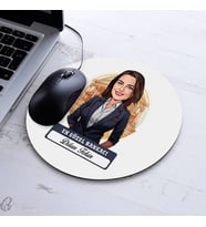 Kişiye Özel Hediye Karikatürlü En Güzel Bankacı Mousepad