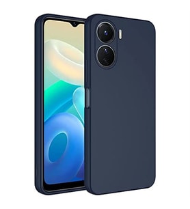 Coverzone Vivo Y16 ?le Uyumlu K?l?f Z-Mara Lansman Vieri Tam Koruma Arka Kapak Kamera Koruma �?k?nt?l? P�r�zs�z Y�zey Lacivert