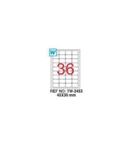 Tanex TW-2453 - 45 x 30 mm Laser Etiket 100 Adet Ücretsiz Kargo