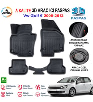 Vw Golf 6 3D Paspas Havuzlu Pro 2008-2012 Arası