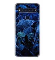 TCL 10L 10 Plus 10SE 20E 20SE 30SE L7 Kılıf Desemli Silikon Blue Foid 1628