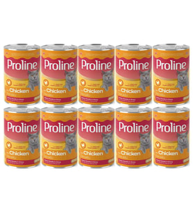 Proline Tavuklu Yetişkin Kedi Konservesi 400 Gr*10 Adet (Kahverengi)
