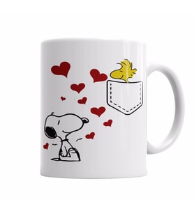 Love Snoopy Kupa Bardak Porselen