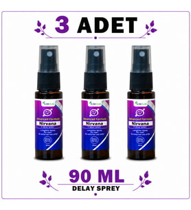 Delay Sprey 3 Adet 90 ml – Erkekler İçin Sprey Erkeklere Özel Kişisel Bakım Ürünü