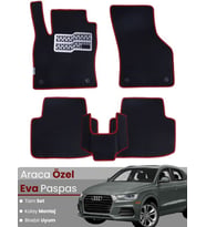 AUDİ Q3 (2011-2018) Uyumlu EVA Paspas Tam Set–Araca Özel,Su Geçirmez,Hızlı ve Kolay Montaj