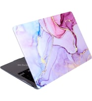 MacBook Air 13.3 İnç Kılıf A1932 A2179 A2337 M1 Uyumlu Hard Case Sert Koruyucu Kapak Premium Desenli İnce Hafif Laptop Kılıfı - Lavanta Düşü