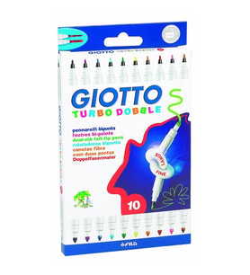 Giotto Turbo Double Keçeli Kalem 10 Renk 424600