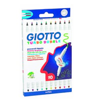 Giotto Turbo Double Keçeli Kalem 10 Renk 424600