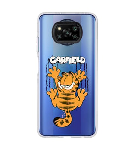 Poco X3 Pro Uyumlu Garfield Desenli Şeffaf Telefon Kılıfı