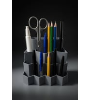 MYCRAFT3D Petek Tasarımlı Kalemlik Organizer  Çok Bölmeli Masa Üstü Düzenleyici  Ofis & Çalışma Masası Aksesuarı