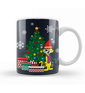 Top Cat Around The Christmas Tree Kupa Bardak Porselen
