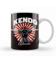 Kendo Japanese Warrior Samurai Martial Arts Katana Fighter Kupa Bardak Porselen