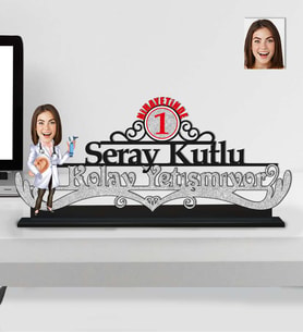 Kişiye Özel Nihayetinde Kolay Yetişmiyor Kkb Kadın Ahşap Biblo-4