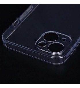 Apple iPhone 13 Mini Kılıf Lüks Kamera Korumalı Silikon (Renksiz)