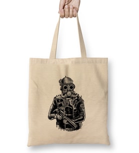 Steampunk Soldier Bez Çanta Uzun Saplı