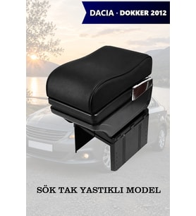 dacia dokker 2012 kol dayama Siyah geniş model Lüks Yastıklı Deri