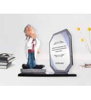 BK Gift Kişiye Özel Erkek Doktor Biblo (Beyaz)