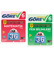 NİTELİK YAYINLARI 6.SINIF GÖREV MATEMATİK - FEN BİLİMLERİ 36 HAFTALIK ÇALIŞMA FÖYLERİ