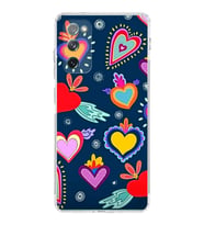 PrintiFy Samsung Galaxy S20 FE ile Uyumlu 1mm Slim Fit Retro Colors 3 Baskılı Şeffaf  Kılıf