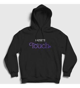 Presmono Unisex Beyaz Touch K Pop Kpop Müzik Katseye Kapüşonlu Sweatshirt 499550tt (Siyah)
