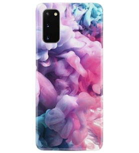 Samsung Galaxy S20 Fe Kılıf Desenli Silikon Güzel Kılıf Pink Cloud 1305