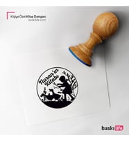 Kız Ördek Kişiye Özel Kitap Damgası Kitap Mührü Kaşe Kitap Mühür Özel Damga 436