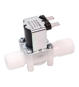220V 1/2 İnç Plastik Gövdeli Su Solenoid Valf Normalde Kapalı