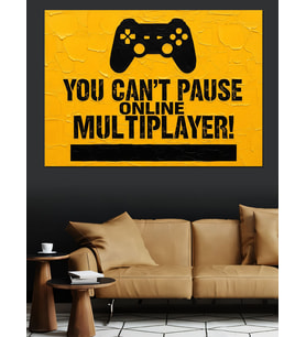 Oyun Kolu Multiplayer Durdurulamaz Dekoratif Kanvas - Mdf Ahşap Tablo
