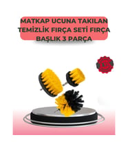 Mey İthalat® 3 Parça Matkap Ucu Temizlik Fırçası Dayanıklı Naylon Kıllı