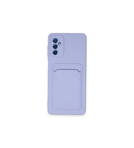 Samsung Galaxy A14 4g Kılıf Kelvin Kartvizitli Silikon - Lila