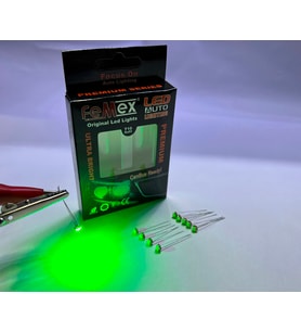 FEMEX PREMİUM 10'LU İNCE BACAKLI KIL LED 3030 CHİPSET 1SMD MİNİ LED AMPUL YEŞİL