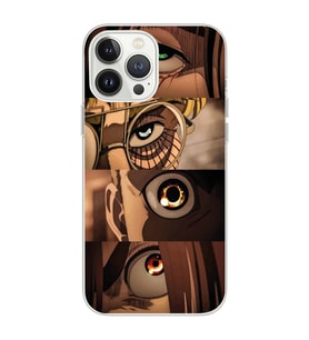Iphone 12 PRO Uyumlu Attack On Titan Tasarımlı Şeffaf Telefon Kılıfı