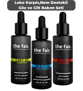 the fair. Leke Karşıtı Nem Destekli Yenileyici Vegan Cilt ve Göz Çevresi Bakım Seti