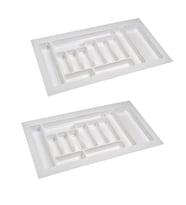 2 Adet Çekmece İçi Kaşıklık 85 x 49 cm Beyaz Mutfak Çekmece Düzenleyici 