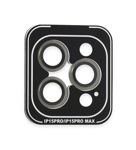 Joko Apple iPhone 15 Pro Max PVD Metal Kamera Lens - Gri