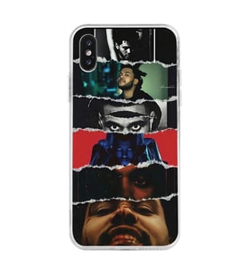 Iphone X ve XS Uyumlu The Weeknd Tasarımlı Şeffaf Telefon Kılıfı