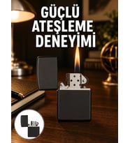 Çakmak Parlak Siyah Doldurulabilir Hedyelik Eşya Yeni Nesil