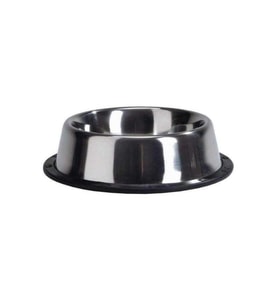 Beeztees Köpek Mama Su Kabı, Paslanmaz Çelik, Kaymaz, 13cm, 200ml