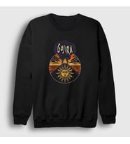 Presmono Unisex Siyah Magma V2 Gojira Sweatshirt 406968tt