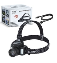 Northcity Şarjlı Kafa Lambası - Sensörlü Cree TG LED, 6000 Lümen, 500m Mesafe, Wt-625