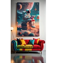 ÇOCUK ODASI TASARIMLARI V8 Ev Duvar Salon Güzellik Salonu Ofis Dükkan Dekarasyon Kanvas Tablo (Çok Renkli)