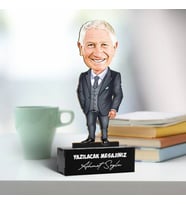 Kişiye Özel Karizmatik Babam Karikatürlü Biblo