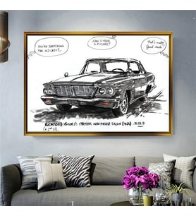 Altın Çerçeveli dekoratif tablo l1289 (Gold)