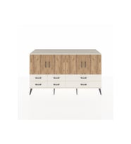 Kronos Konsol 6 Raflı 6 Çekmeceli 4 Kapaklı 176x59x99 Aytaşı-Çam/Aytaşı