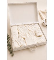 Hayvan Desenli Kız Bebek Hastane Çıkışı 10lu Set Hediye Kutulu 15326