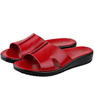 Ceyo 9200-3 Fashion Anatomik Kırmızı Kadın Terlik 36-41