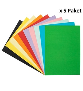 Bigpoint Fon Kartonu 25x35cm Karışık 10 Renk x 5 Paket